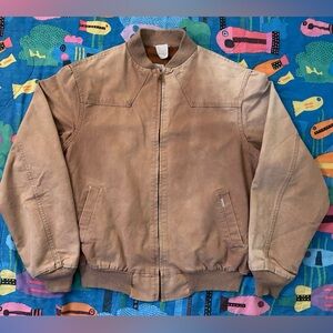 Rare 1989 XXL Carhartt thermal lined Santa Fe bomber jacket